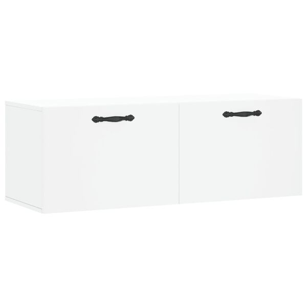 vidaXL Wall Cabinet White 100x36.5x35 cm Engineered Wood