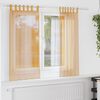 vidaXL Voile Curtains with Loops 2 pcs Orange 140x175 cm