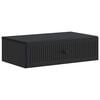 vidaXL Wall-Mounted Side Table Black 59 x 34.5 x 17 cm Engineered Wood