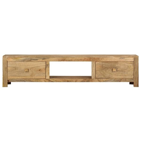 vidaXL TV Cabinet 140x30x32 cm Solid Mango Wood