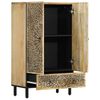 vidaXL Highboard 60x33x100 cm Solid Wood Mango