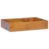 vidaXL Basin Solid Teak Wood 50x35x10 cm