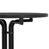 vidaXL Dining Table Black Ø80x110 cm Engineered Wood and Steel