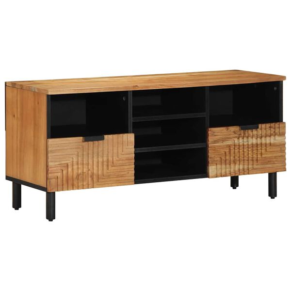 vidaXL TV Units Solid Acacia Wood 100 x 33.5 x 46 cm Engineered wood