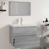 vidaXL Bathroom Furniture Set Grey Sonoma Engineered Wood