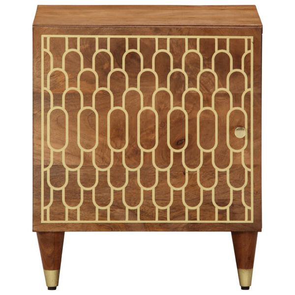 vidaXL Bedside Cabinet 40x33x46 cm Solid Wood Mango