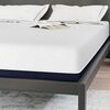vidaXL Mattress White and Blue 140 x 190 cm Gel-Infused Foam