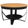 vidaXL Coffee Table &Oslash;68x43 cm Solid Acacia Wood
