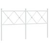 vidaXL Metal Replace Headboard White 160cm