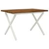 vidaXL Live Edge Dining Table 90 x 55 x 75 cm Solid Acacia Wood