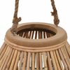 vidaXL Hanging Candle Lantern Holder Wicker Natural