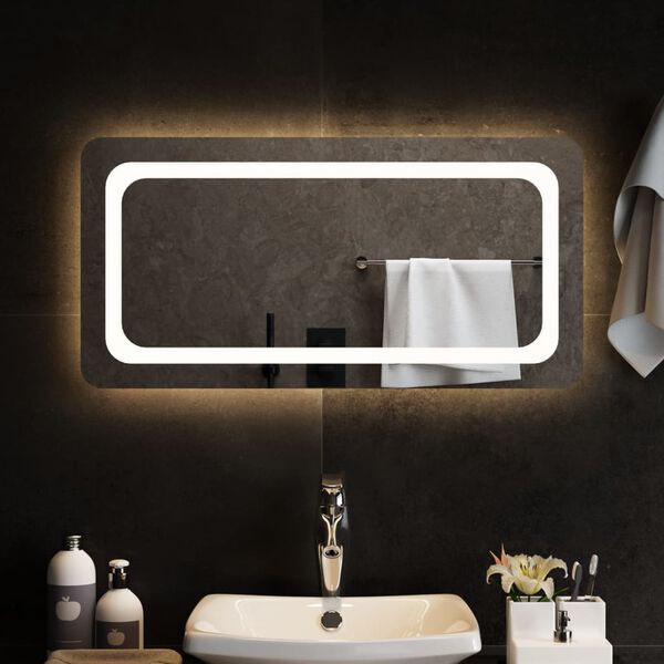 vidaXL LED Bathroom Mirror 80x40 cm