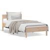 vidaXL Bed Frame without Mattress 75x190 cm Small Single Solid Wood Pine