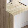 vidaXL Desk with Shelf Sonoma oak 102 x 50 x 124 cm Engineered wood