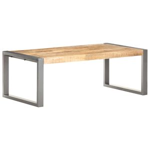 vidaXL Coffee Table | Grey | Rough Mango Wood | Medium | Durable | Coffee Table