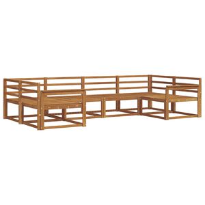 vidaXL Outdoor Sofa Set 6 pcs Natural Solid Acacia Wood