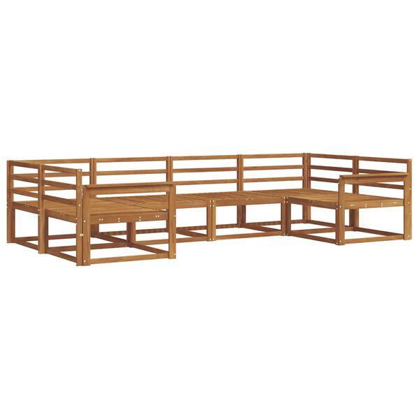 vidaXL Outdoor Sofa Set 6 pcs Natural Solid Acacia Wood