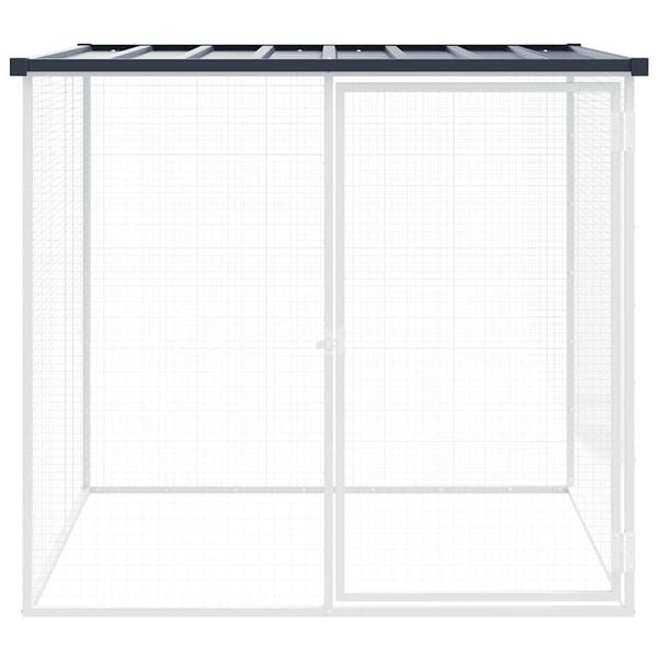 vidaXL Chicken Cage with Roof Anthracite 103x98x90 cm Galvanised Steel