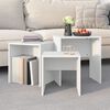 vidaXL Nesting Coffee Tables 3 pcs White Engineered Wood