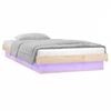 vidaXL LED Bed Frame without Mattress 100x200 cm Solid Wood