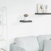vidaXL Floating Wall Shelf High Gloss Grey 23x23.5x3.8 cm MDF