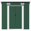 vidaXL Garden Shed Green Metal