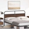 vidaXL Replace Headboard Brown Oak 150 cm Steel and Engineered Wood