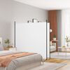 vidaXL 2-Panel Room Divider White 348x180 cm Fabric
