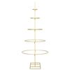 vidaXL Metal Christmas Tree with Stand Gold 125 cm Powder-coated steel