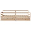 vidaXL Daybed with Drawers without Mattress 90x190 cm Single Solid Wood