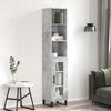 vidaXL Highboard Concrete Grey 34.5x34x180 cm Engineered Wood