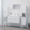 vidaXL Bathroom Cabinet White 30x30x80 cm Engineered Wood