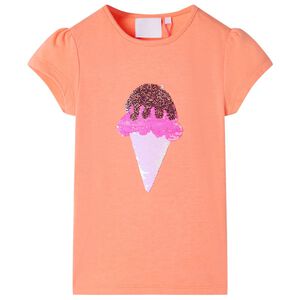 vidaXL Kids' T-shirt Neon Orange 104