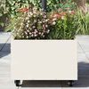 vidaXL Parasol Base Manual White 45 x 45 x 45 cm Steel