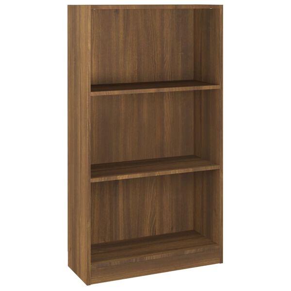 vidaXL Book Cabinet Brown Oak 60x24x109 cm Engineered Wood