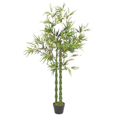 vidaXL Artificial Plant Bamboo with Pot Green 160 cm