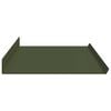 vidaXL Floating Shelf 2 pcs Olive Green 100 x 18 x 2.5 cm Steel