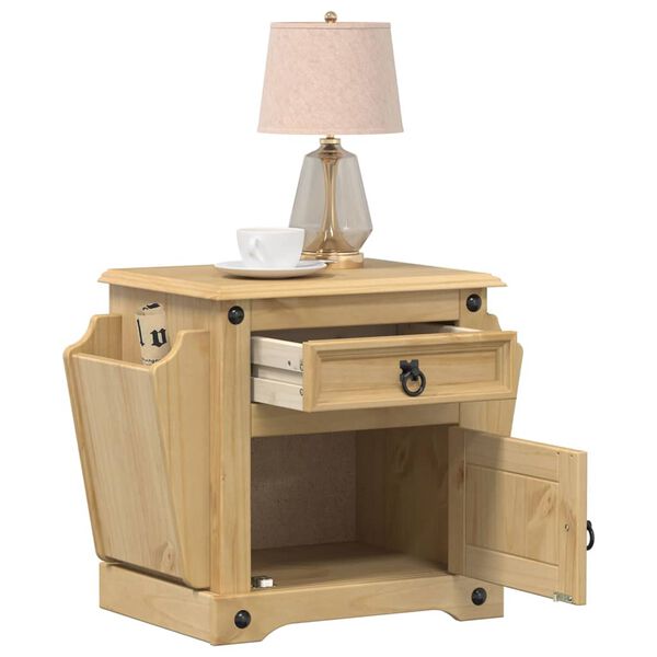 vidaXL Bedside Cabinet Corona 45x35x47.5 cm Solid Wood Pine