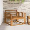 vidaXL Outdoor Middle Sofa Solid Acacia Wood Natural