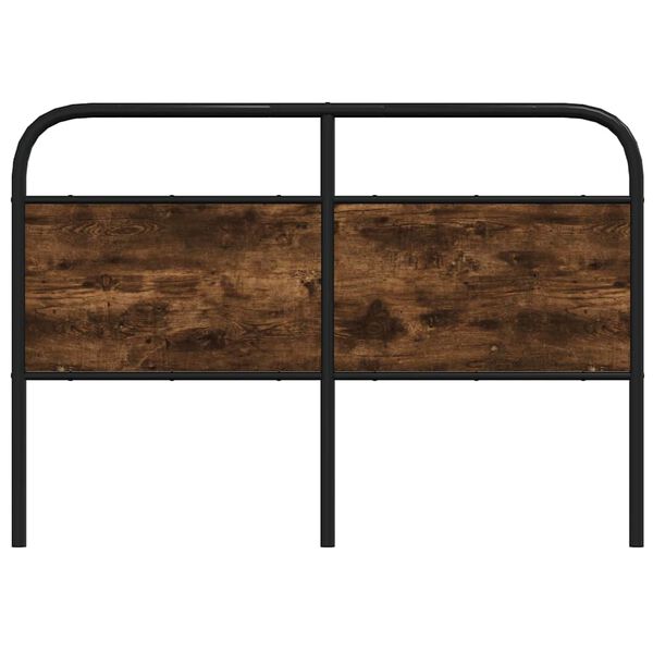 vidaXL Replace Headboard Smoked Oak 140 cm Steel and Engineered Wood