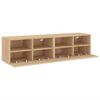 vidaXL TV Wall Cabinets 2 pcs Sonoma Oak 60x30x30 cm Engineered Wood