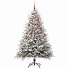 vidaXL Artificial Pre-lit Christmas Tree with Ball Set Green 180 cm