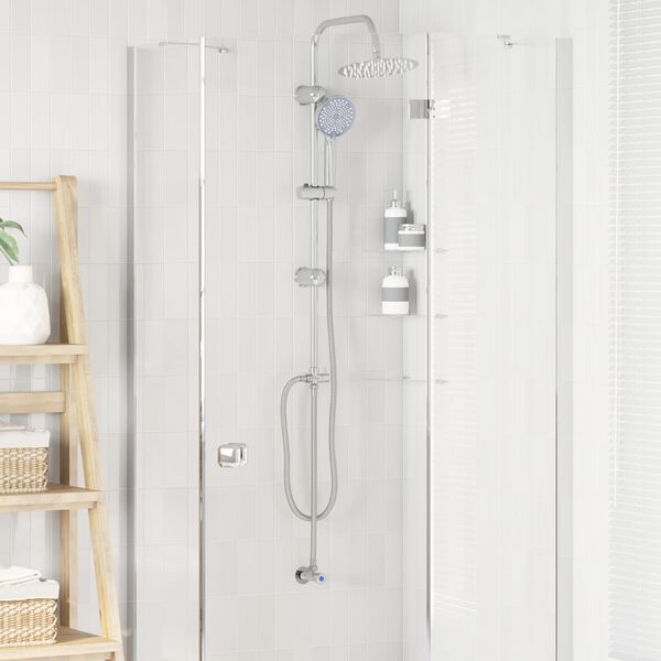 vidaXL Shower System Manual Silver 47 x 20 x 95 cm Stainless Steel