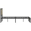 vidaXL Metal Bed Frame without Mattress Sonoma Oak 140x200 cm