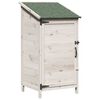 vidaXL Garden Shed White 59 x 56 x 113.5 cm Engineered Wood
