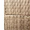 vidaXL Room Divider Folding Manual Beige 147 x 180 cm Poly Rattan