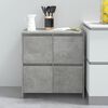 vidaXL Sideboard Concrete Grey 70x41x75 cm Engineered Wood