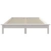 vidaXL Bed Frame without Mattress White 140x200 cm Solid Wood