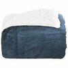 vidaXL Throw Blanket Navy Blue 150 x 200 cm Fleece