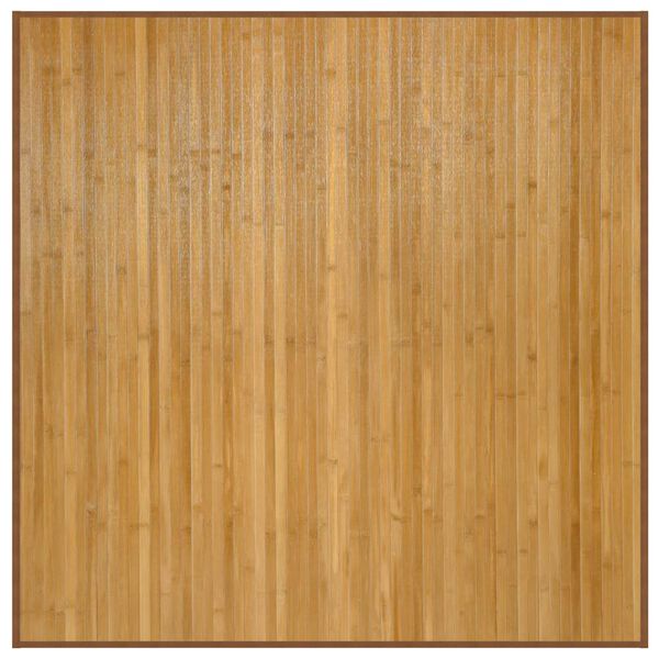 vidaXL Rug Square Natural100x100 cm Bamboo